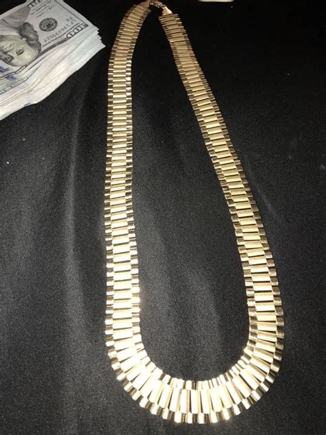 10k gold 6mm rolex necklace chain|10k gold diamond chain.